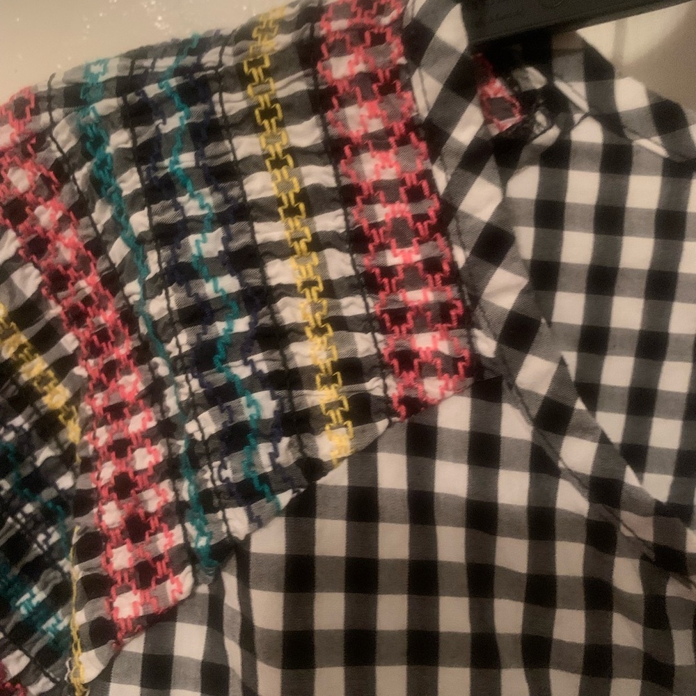 Madewell tunic XL black and white checkered - Picture 3 of 5